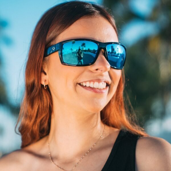 Tiger Shark Mirrored Sport Sunglasses